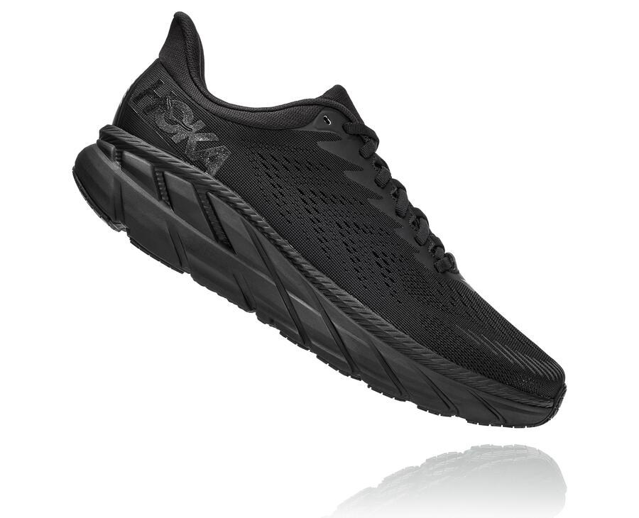 Hoka One One Hardloopschoenen Heren - Clifton 7 - Zwart - XH9687405